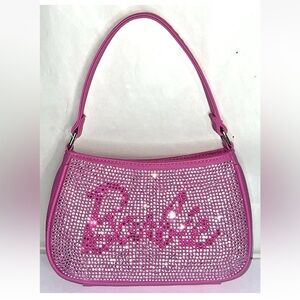 Claire’s Barbie Rhinestone Bling Purse Pink